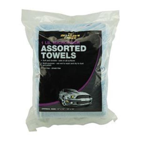 Tiger Accessory Group 1 lbs Multi Use Microfiber Towels; Assorted Color 254837